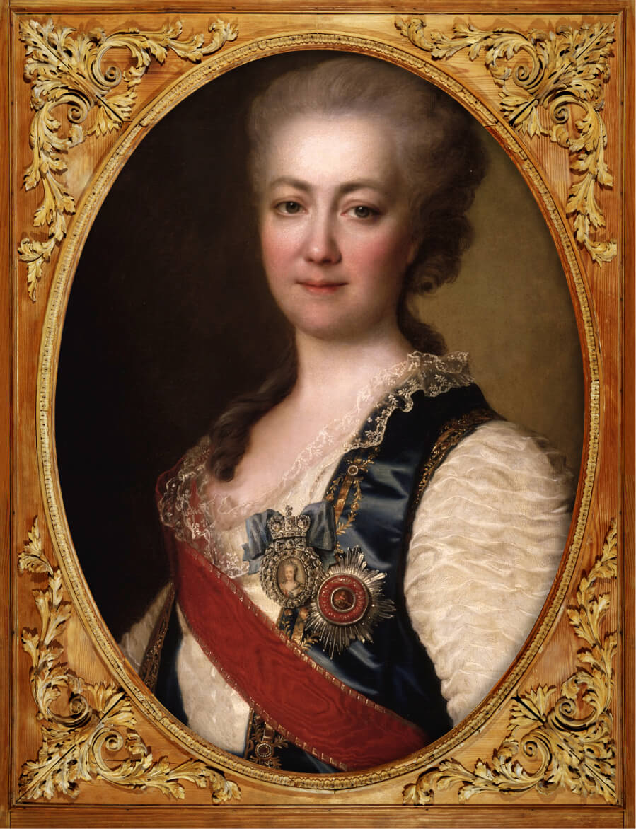 Портрет княгини Е. Р. Дашковой. Худ. — Д. Г. Левицкий. 1784