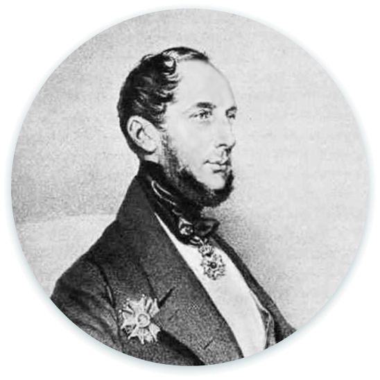 Луи Геккерн. Худ. — Йозеф Крихубер. 1843