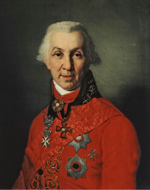 Портрет Г. Р. Державина. Худ. — В. Боровиковский. 1811.