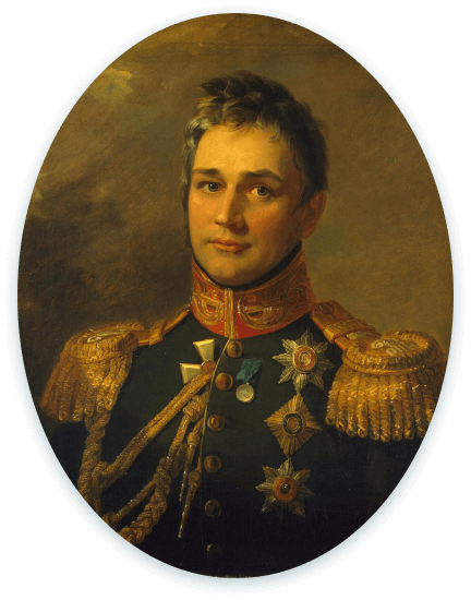 Портрет М. С. Воронцова. Худ. — Джордж Доу. 1820. Военная галерея Зимнего дворца, Государственный Эрмитаж